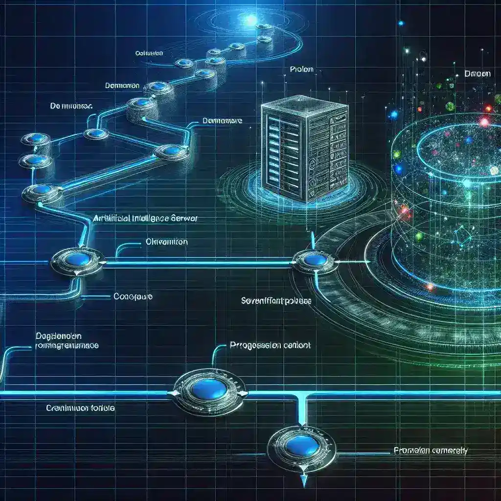 Milestones and Phases Shown in AI Server Project Timeline